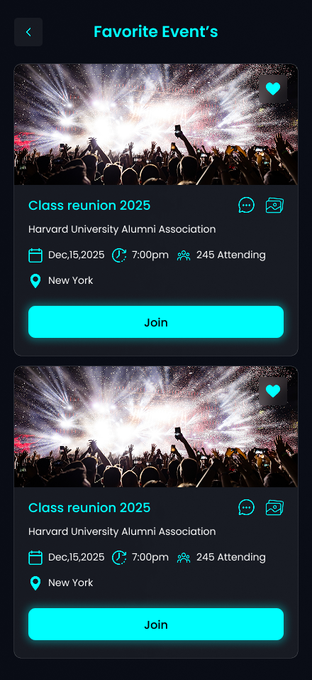 favorite events