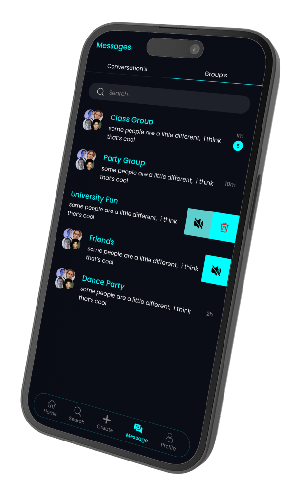 message groups left