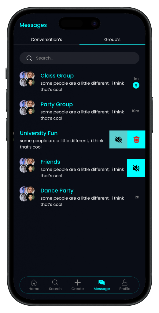 message groups portrait