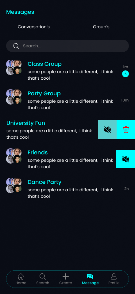 message groups